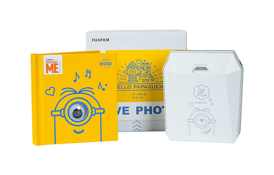 FUJIFILM Instax Share Sp 3 One Time Imaging Square Cell Phones, Minions Collaboration Portable Photo Printer