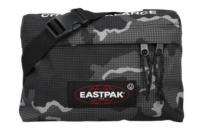 EASTPAK Polyester Shoulder Bag, Crossbody Bag Regular Unisex Black & Camouflage