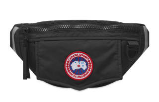 Canada Goose Nylon One Shoulder Crossbody Sling Bag, Fanny Pack Regular Unisex Black