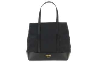 MOSCHINO Cotton Portable Crossbody Bag, Shoulder Bag Regular Men's Black