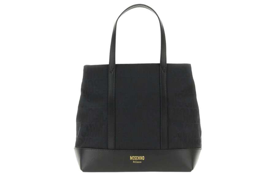 MOSCHINO Cotton Portable Crossbody Bag, Shoulder Bag Regular Men's Black