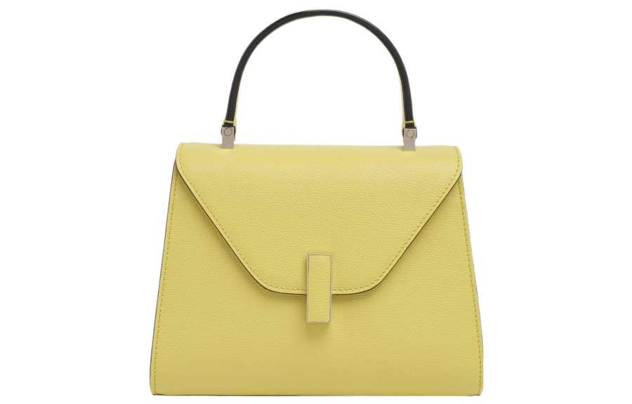 Valextra Iside Calfskin Shoulder Bag, Crossbody Bag, Handbag Mini Women's Banana Yellow