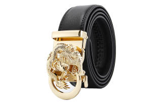 ALIEN BANG Cow Leather Belts Men's Width 3.5CM