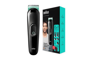 BRAUN Hair Clippers Multifunctional Trimmer, Home Use Razor, Nose Hair Trimmer For Bald Head MGK3221