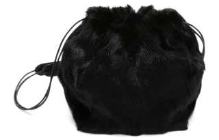 JIL SANDER Lambskin Bucket Bags Crossbody Bag, Shoulder Bag Small Women's Black