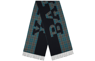 BALLY Knit Scarf Men's Marine Blue