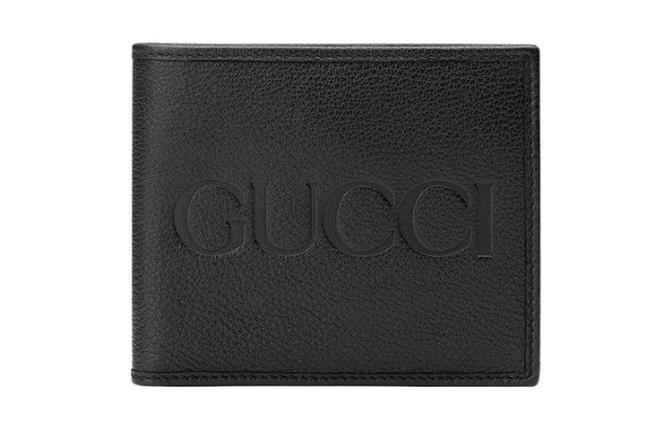 GUCCI Leather Wallet Men's Black