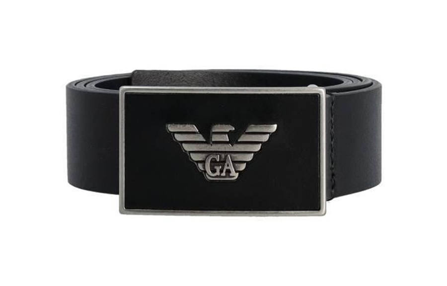 EMPORIO ARMANI metal logo belt