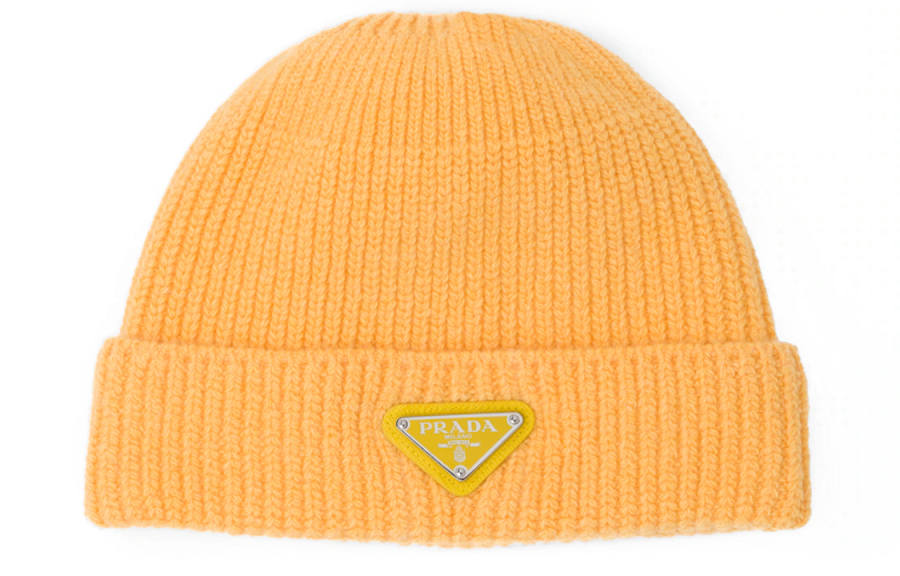 PRADA PRADA Beanies Men's Yellow