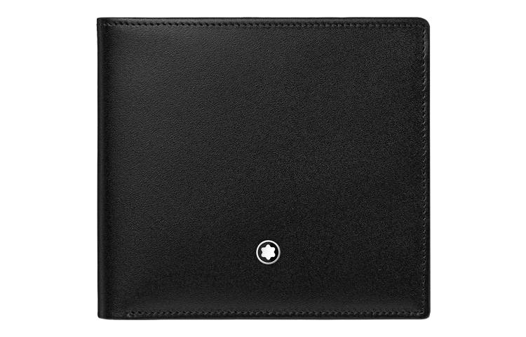 MONTBLANC MONTBLANC Cow Leather Wallet Men's Black
