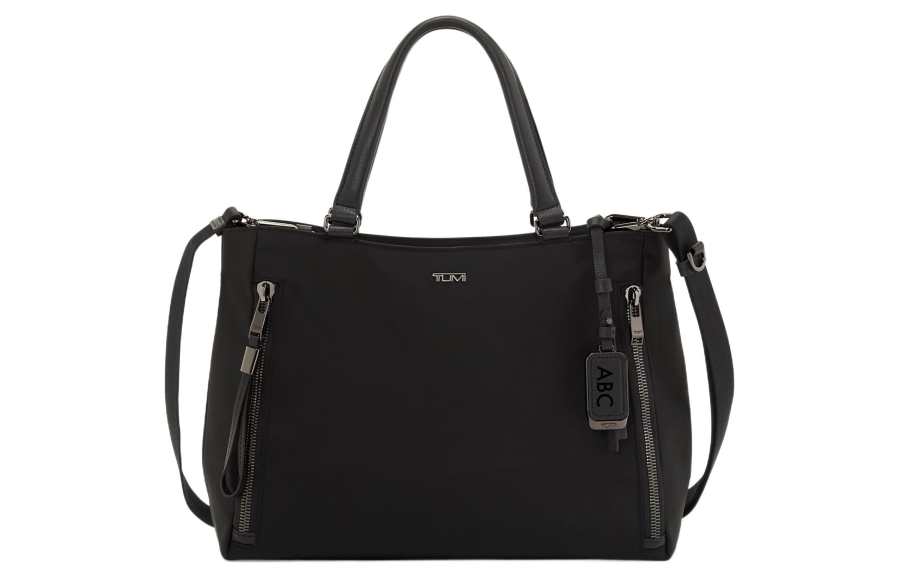TUMI Nylon Tote Bag, Shopping Bag, Shoulder Bag, Handbag Medium Women's Black
