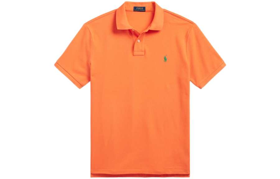 Polo Ralph Lauren Polo Shirt Custom Slim Fit Men's Orange
