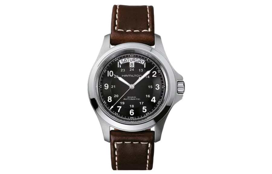 HAMILTON Khaki Field Series Automatic Mechanical Movement 50m Waterproof Men's Watches Watch 40mm Black Dial