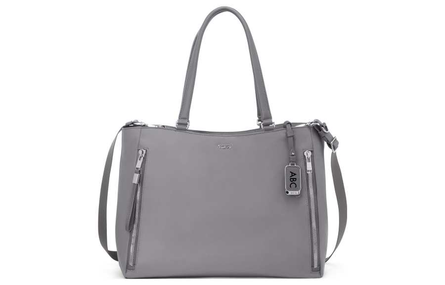 TUMI Nylon Tote Bag, Shopping Bag, Handbag, Shoulder Bag Large Women's Gray