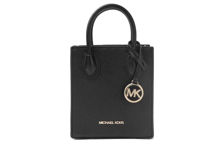 MICHAEL KORS Mercer Cow Leather Handbag Mini Women's Black