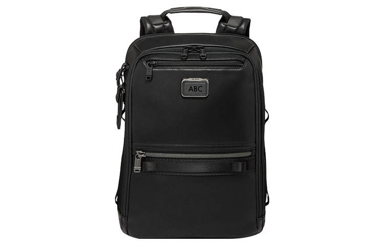 TUMI TUMI Alpha Bravo Recycled Leather Backpack Men's Black