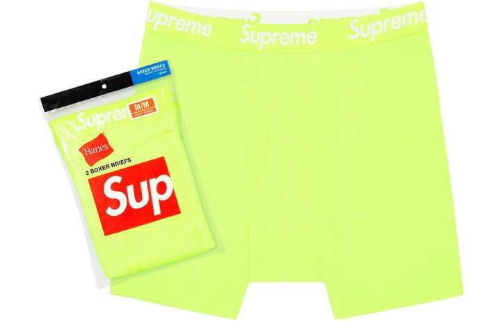 Supreme Supreme SS23 Underpants Men's 2 Pack Neon Green