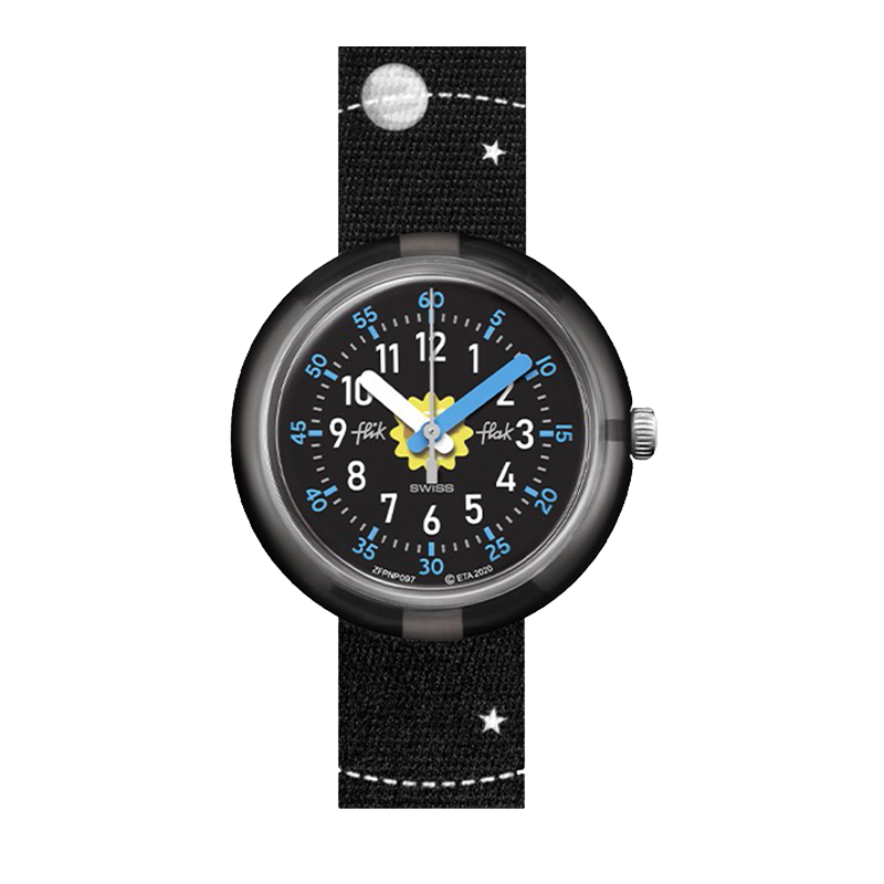 SWATCH Unisex 28mm Black Watch ZFPNP097
