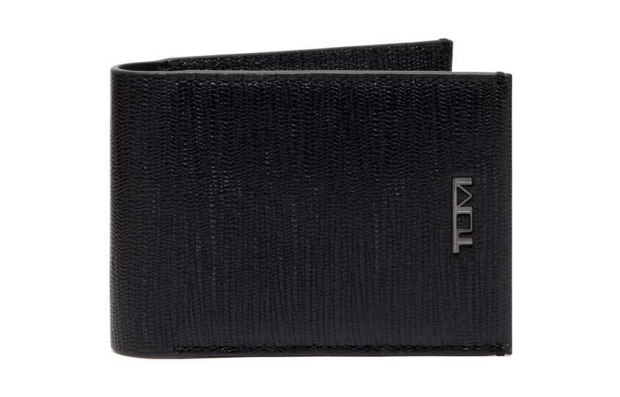 TUMI TUMI Leather Business Card Holder Unisex Black