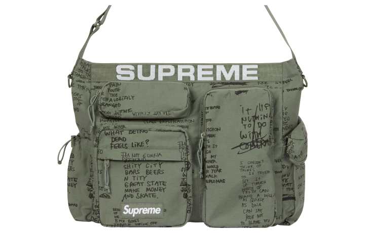 Supreme Supreme Waterproof Cotton Shoulder Bag, Crossbody Bag Regular Unisex Green