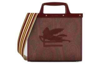 ETRO Logo Embroidered Paisley Tote Bag