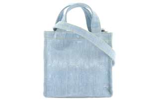 Acne Studios Cotton Shoulder Bag, Crossbody Bag, Handbag Women's Light Blue