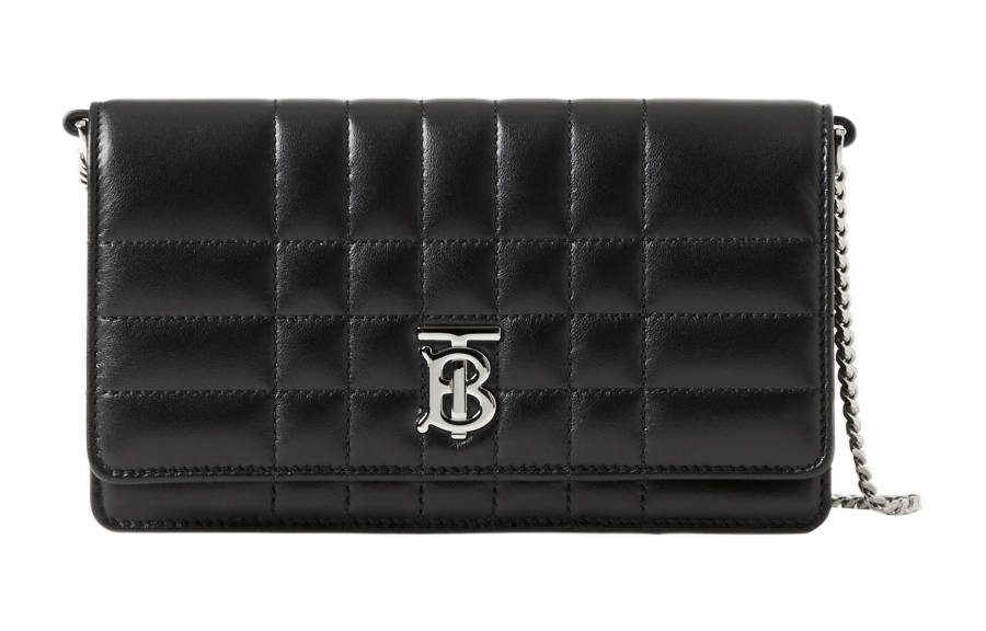 Burberry Lola Bag Sheepskin Shoulder Bag, Crossbody Bag Women's Black