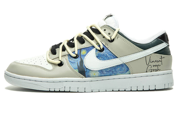 Nike Nike Dunk Low top Skateboard Shoes Men's White Gray