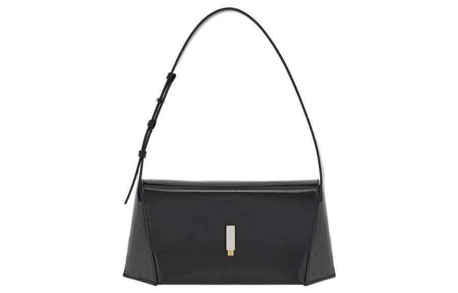 FERRAGAMO Cow Leather Hobo Bag, Handbag, Shoulder Bag Women's Black