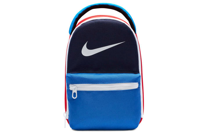 Nike Nike Polyester Handbag Regular Unisex Blue Black Patchwork