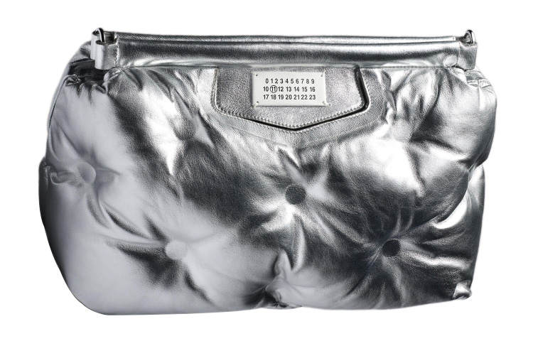 Maison Margiela Sheepskin Clutch Medium Women's Silver