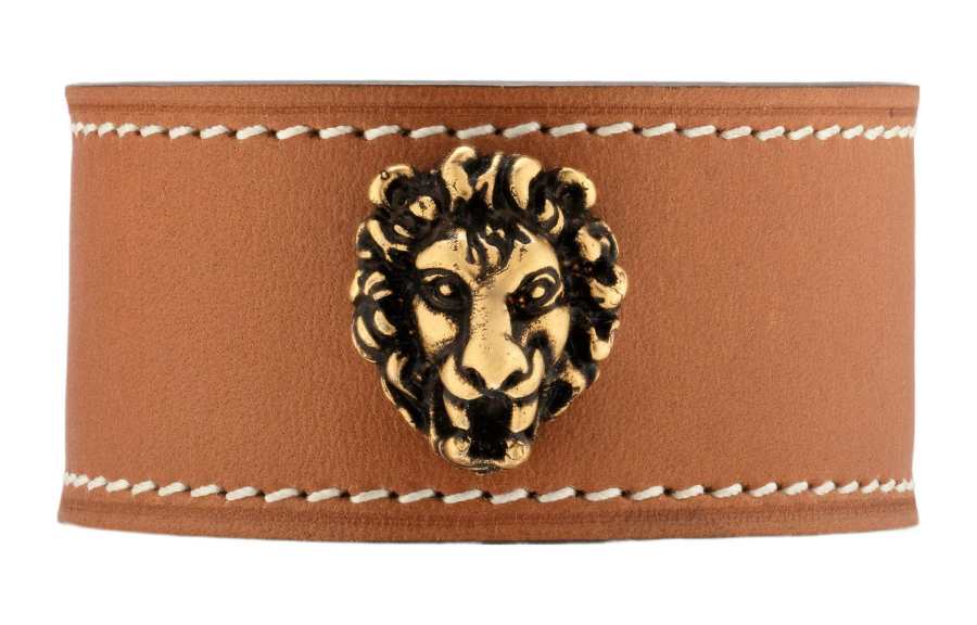 GUCCI GUCCI Leather Wristbands Unisex Brown