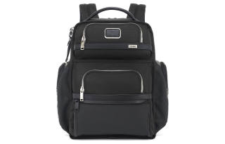 TUMI Coated Canvas With Leather Backpack Men's Black