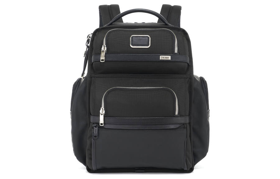 TUMI TUMI Coated Canvas With Leather Backpack Men's Black