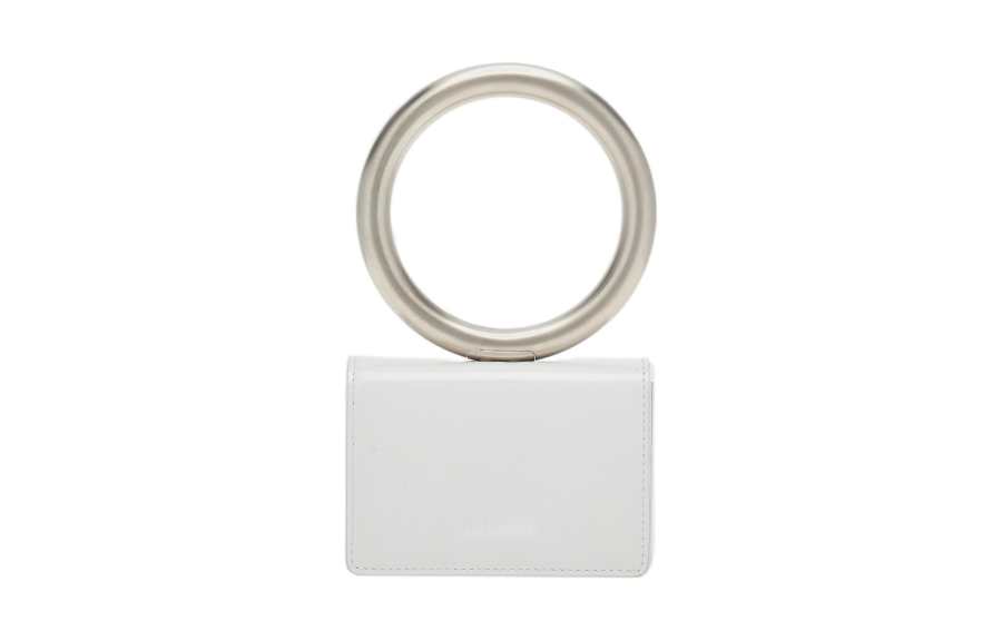 FERRAGAMO Cow Leather Card Holder Women's White