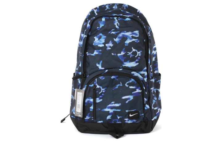 Nike Nike Polyester Backpack Regular Men's Black/Blue