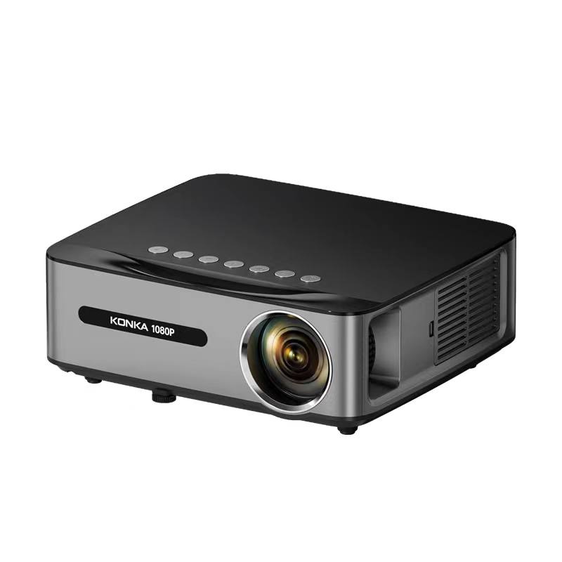 KONKA H8pro Projectors Home Use Smart Theater Office Bedroom 1080P Wireless Wifi Screen Mirroring Couple Edition