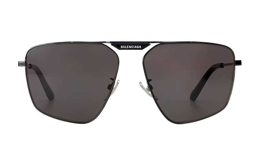 Balenciaga Alloy Irregular Shape Sunglasses Men's Black