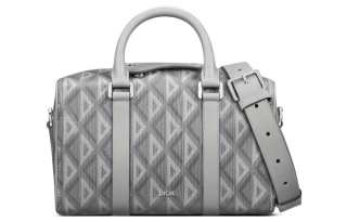 DIOR Lingot Canvas With Leather Handbag, Shoulder Bag, Crossbody Bag, Travel Bag Men's Gray