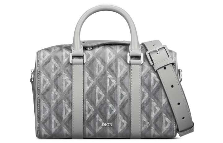 DIOR DIOR Lingot Canvas With Leather Handbag, Shoulder Bag, Crossbody Bag, Travel Bag Men's Gray