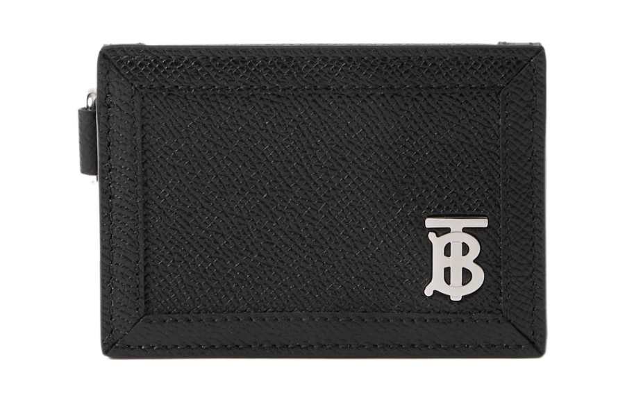 Burberry Grain Calfskin Card Holder Card Holder Men's Black