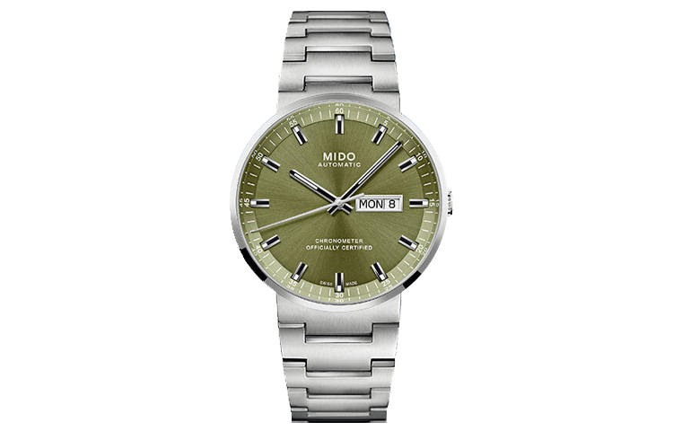 MIDO Baroncelli Automatic Mechanical Movement 50m Waterproof Men's Watches Watch 42mm Green Dial