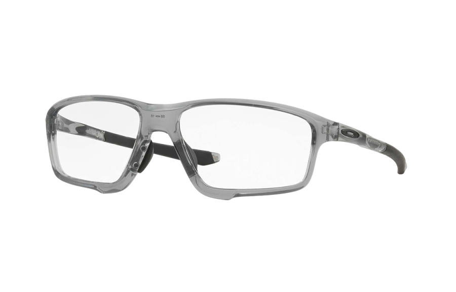 Oakley Oakley Plate Frame Irregular Shape Optical Lens Unisex Transparent Gray