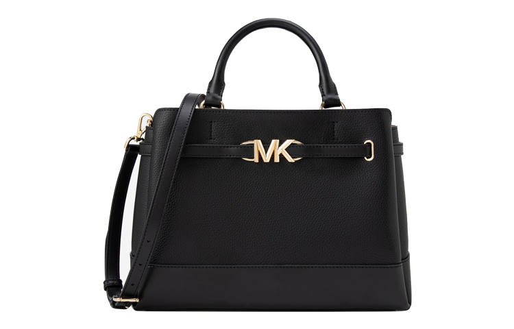 MICHAEL KORS Cow Leather Tote Bag, Shopping Bag, Handbag, Crossbody Bag Large Women's Black