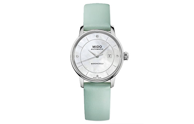 MIDO Belen Sai Collection Multicolor Macaron Watch Automatic Mechanical Movement Calendar Display Women's Watch