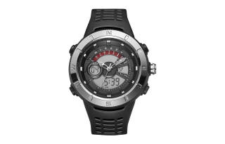 Disney Quartz Movement Silicone Strap Watch Men's Watches Gray Dial