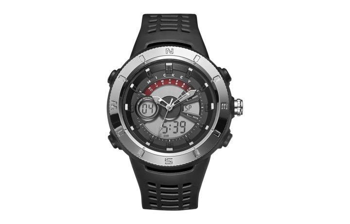 Disney Disney Quartz Movement Silicone Strap Watch Men's Watches Gray Dial