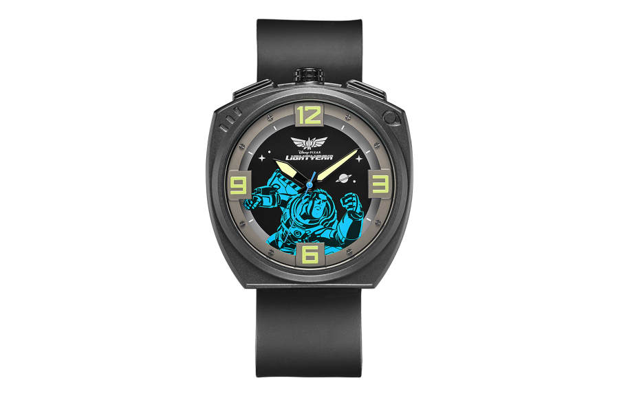 Disney Buzz Lightyear Collection Quartz Movement Silicone Strap Watch Men's Watches Blue Dial