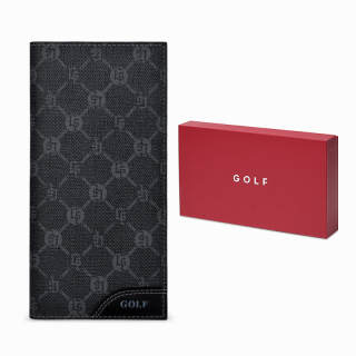 GOLF PVC Card Holder, Ticket Clip, Wallet Small Men's Black