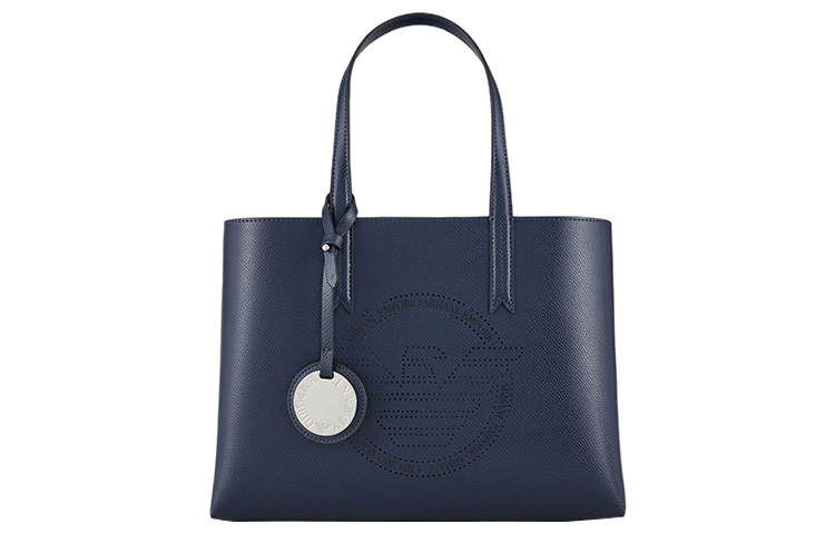 EMPORIO ARMANI Tote Bag, Shopping Bag, Shoulder Bag, Crossbody Bag, Handbag Women's Navy Blue